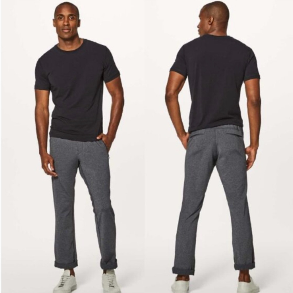 Lululemon Discipline Pant Mens Large Heather‎ Comfort Gray
